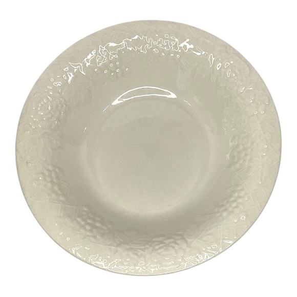 Gibson Four Seasons White 8” Cereal Salad Bowl Lattice Grapes Dinnerware - Picture 5 of 5